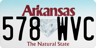 AR license plate 578WVC