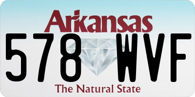 AR license plate 578WVF