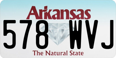 AR license plate 578WVJ