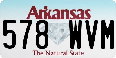 AR license plate 578WVM