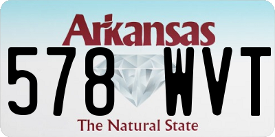 AR license plate 578WVT