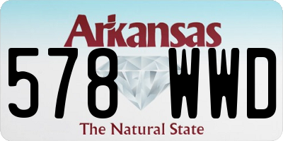 AR license plate 578WWD