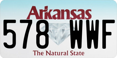AR license plate 578WWF