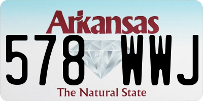 AR license plate 578WWJ