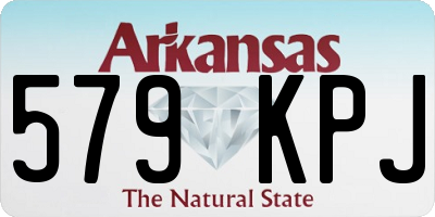 AR license plate 579KPJ