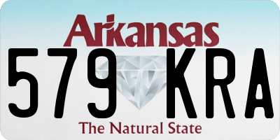 AR license plate 579KRA