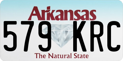 AR license plate 579KRC