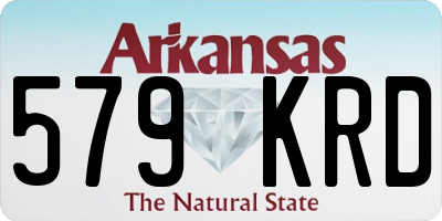 AR license plate 579KRD