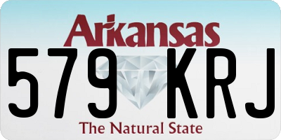 AR license plate 579KRJ