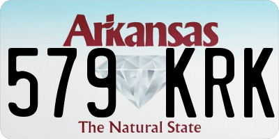 AR license plate 579KRK