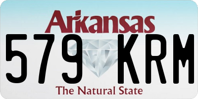 AR license plate 579KRM