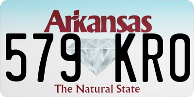 AR license plate 579KRO