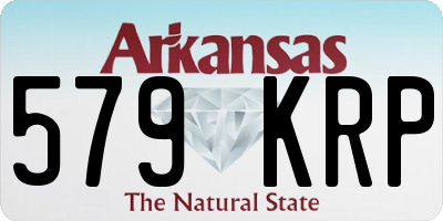 AR license plate 579KRP