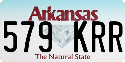 AR license plate 579KRR