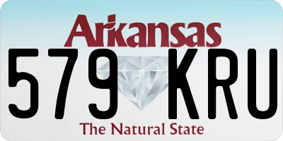 AR license plate 579KRU