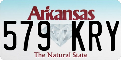 AR license plate 579KRY