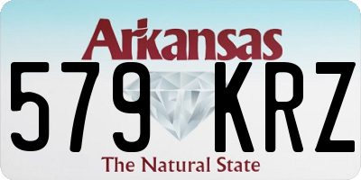 AR license plate 579KRZ