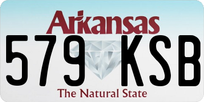 AR license plate 579KSB