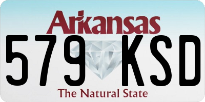 AR license plate 579KSD