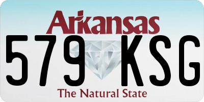 AR license plate 579KSG