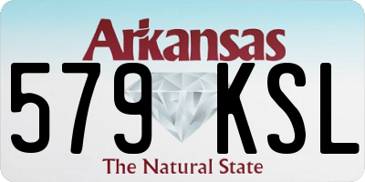 AR license plate 579KSL