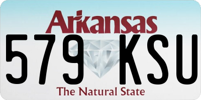 AR license plate 579KSU