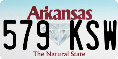 AR license plate 579KSW