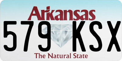 AR license plate 579KSX