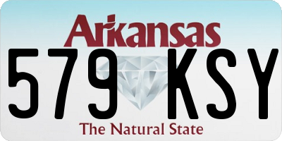 AR license plate 579KSY