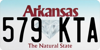 AR license plate 579KTA