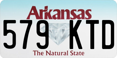 AR license plate 579KTD