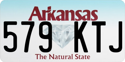 AR license plate 579KTJ