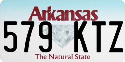 AR license plate 579KTZ
