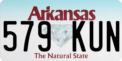 AR license plate 579KUN