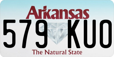 AR license plate 579KUO