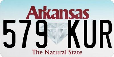 AR license plate 579KUR