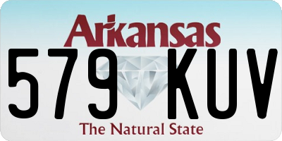 AR license plate 579KUV