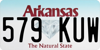 AR license plate 579KUW