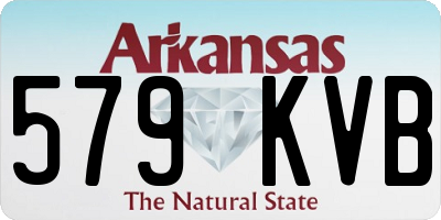 AR license plate 579KVB