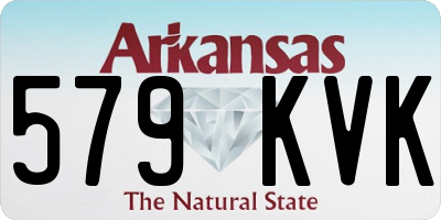 AR license plate 579KVK