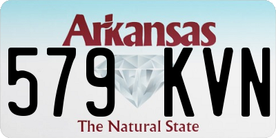 AR license plate 579KVN