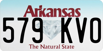 AR license plate 579KVO