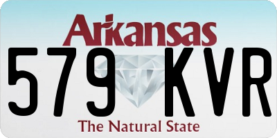 AR license plate 579KVR