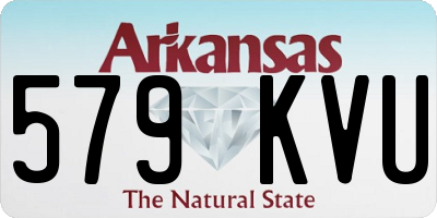 AR license plate 579KVU