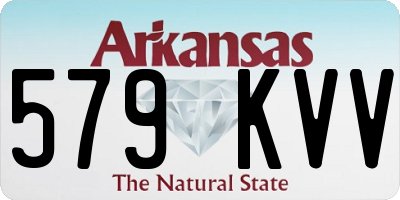 AR license plate 579KVV