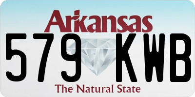 AR license plate 579KWB
