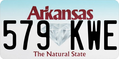 AR license plate 579KWE