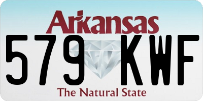 AR license plate 579KWF
