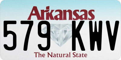 AR license plate 579KWV