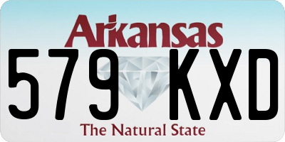 AR license plate 579KXD